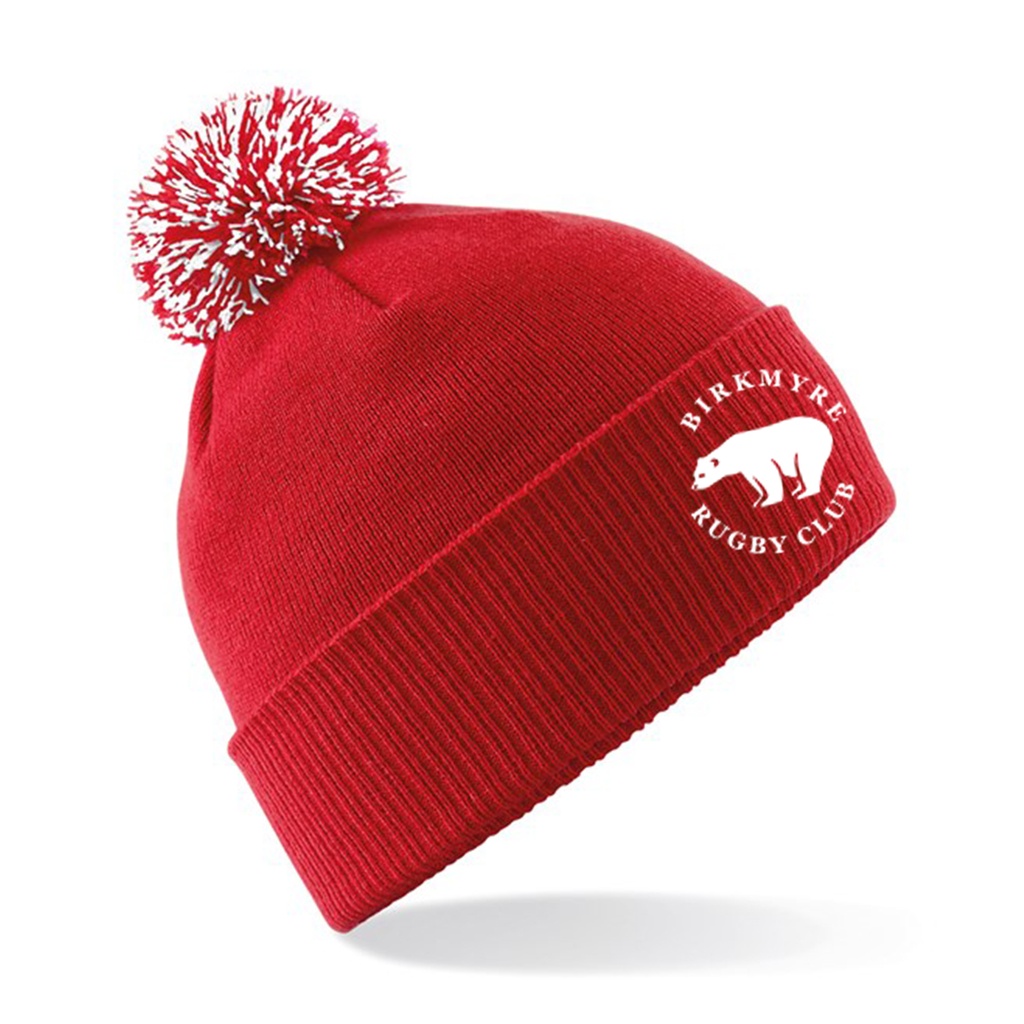 BRC Bobble Beanie Hat Red